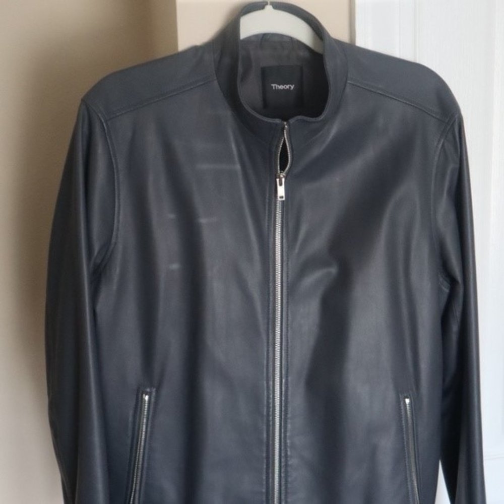 Theory Leather Jacket -- Medium